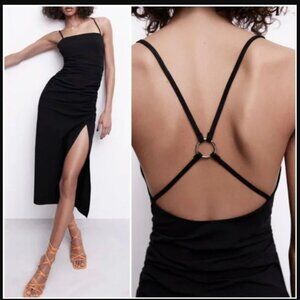 Zara Draped Midi Dress